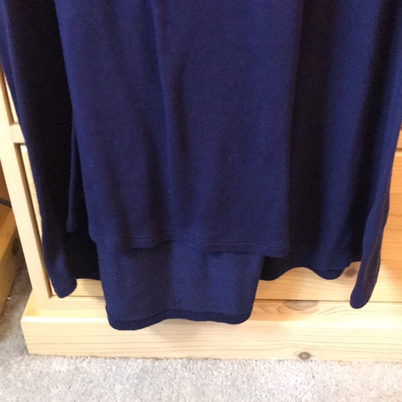 Lulus Jersey Knit Navy Cut Out Back T Shirt Dress Size Large - Picture 3 of 9